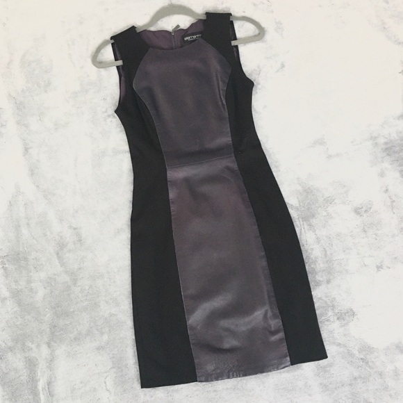 Leather Accent Dress - Picture 3 of 7
